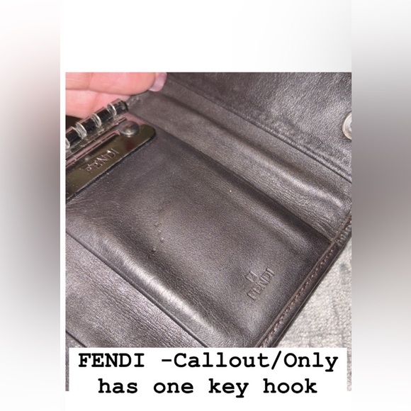 Fendi Brown and Black Key Holder🤎 as is❣️ - Picture 16 of 16
